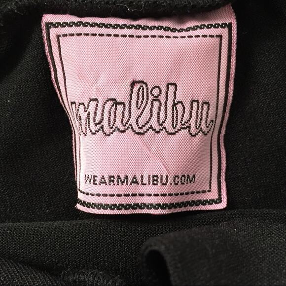 Black stretch midi skirt, womens small/medium capsule wardrobe basic - Picture 5 of 5